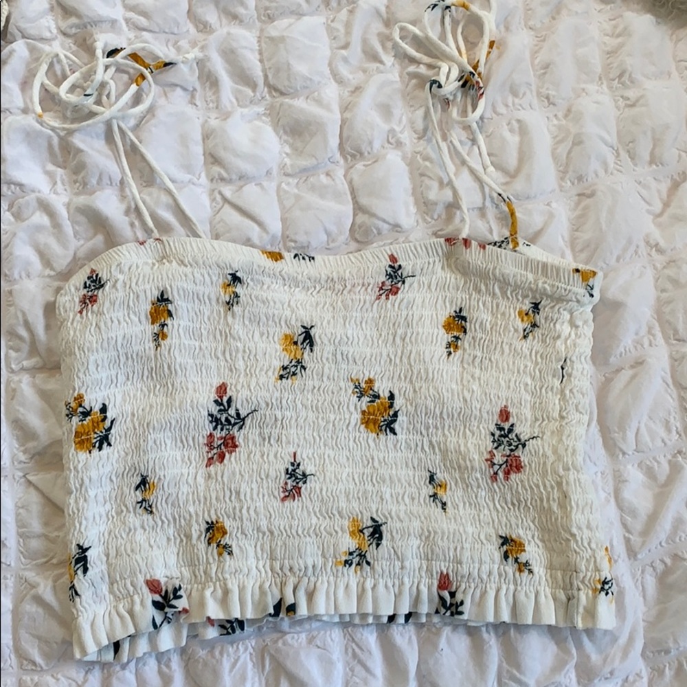 LOTTLE MOSS M floral crop top